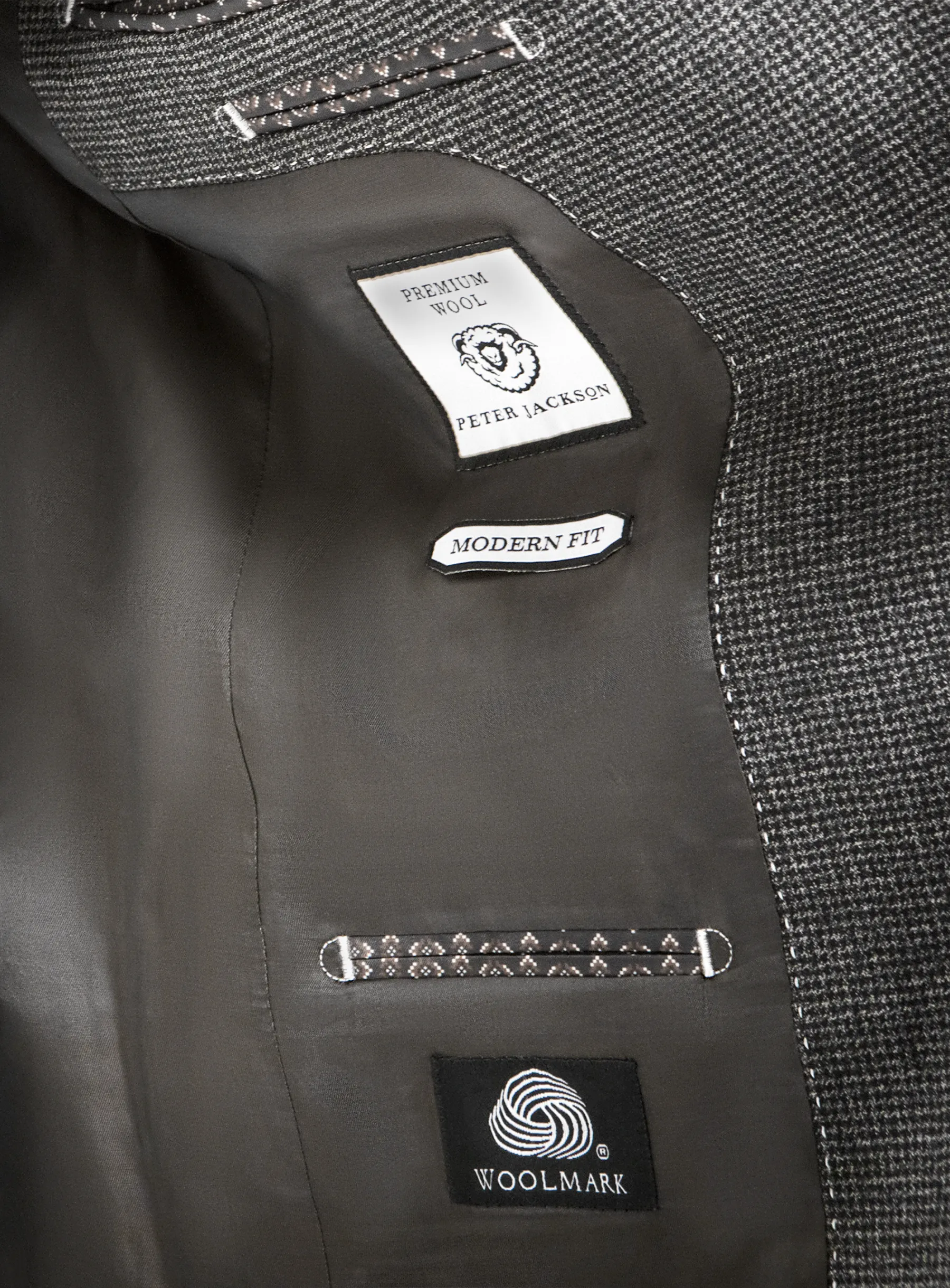 Firenze Puppytooth Charcoal Suit