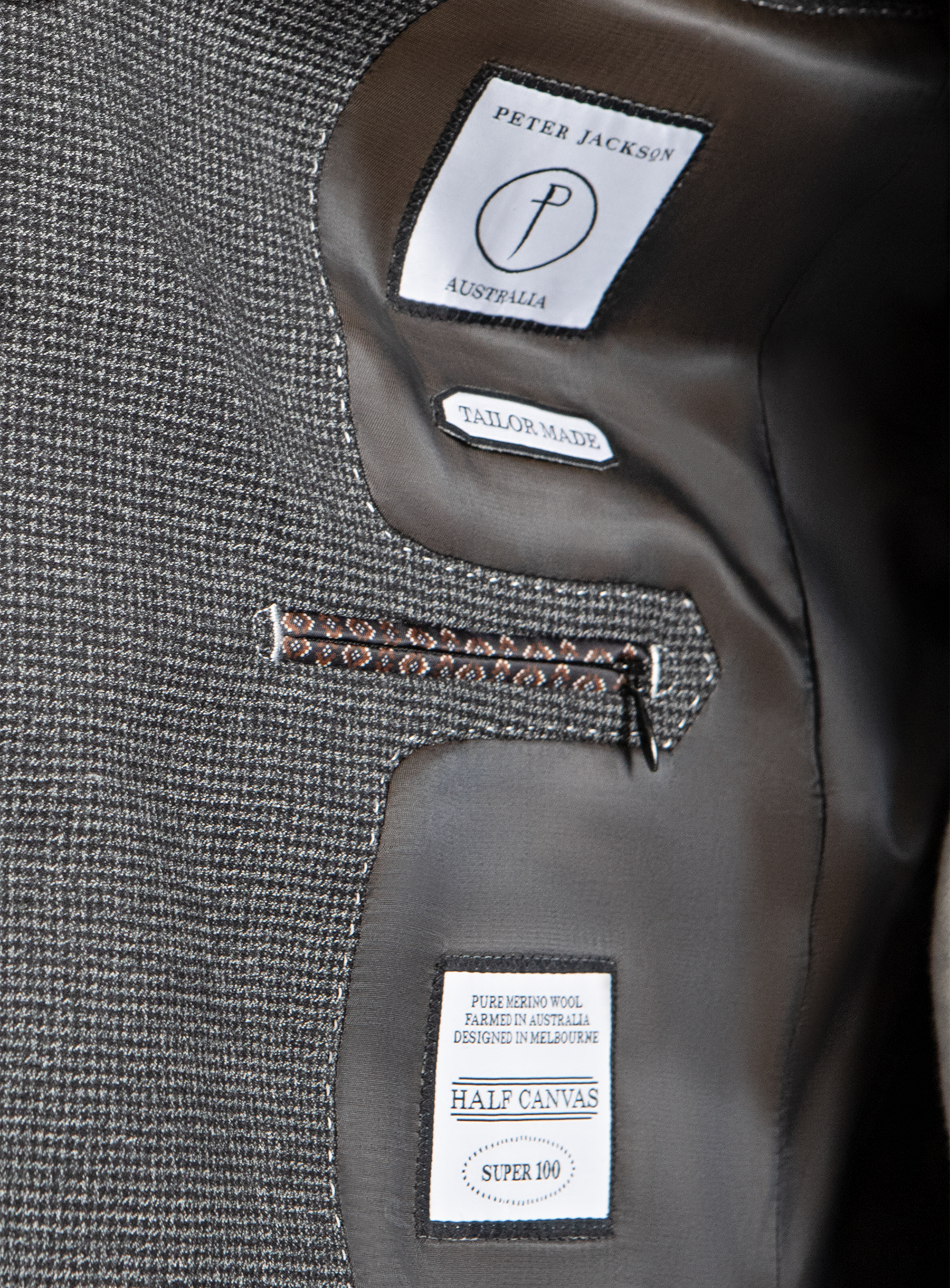 Firenze Puppytooth Charcoal Suit