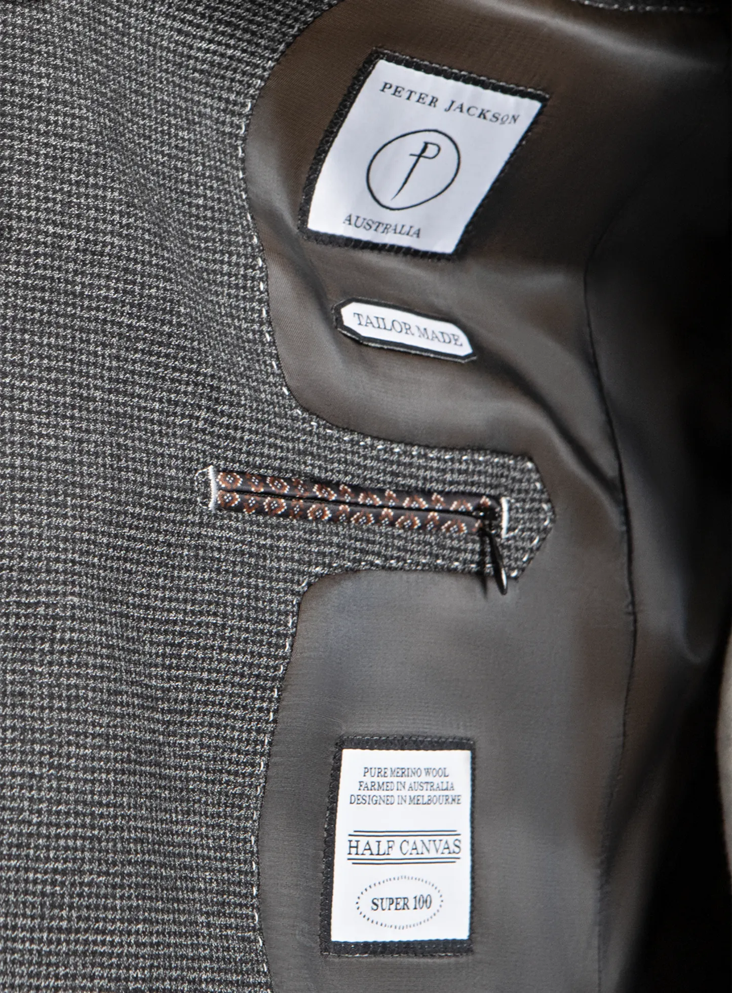 Firenze Puppytooth Charcoal Suit