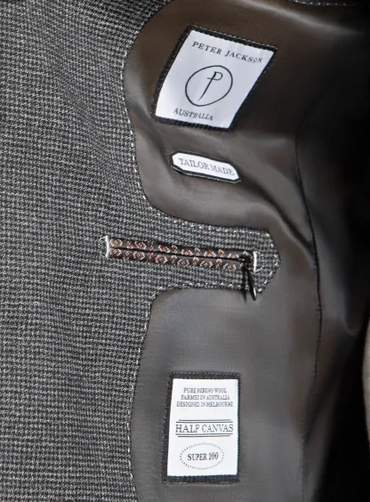 Firenze Puppytooth Charcoal Suit