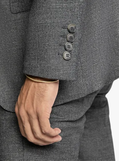 Firenze Puppytooth Charcoal Suit