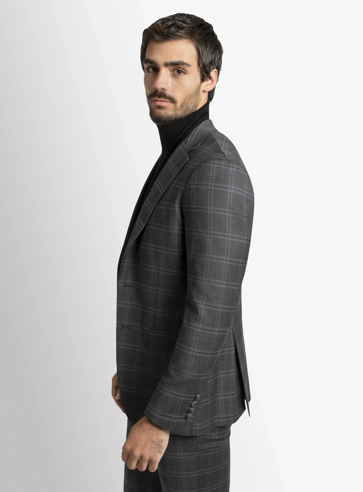 Heras Charcoal Check Suit