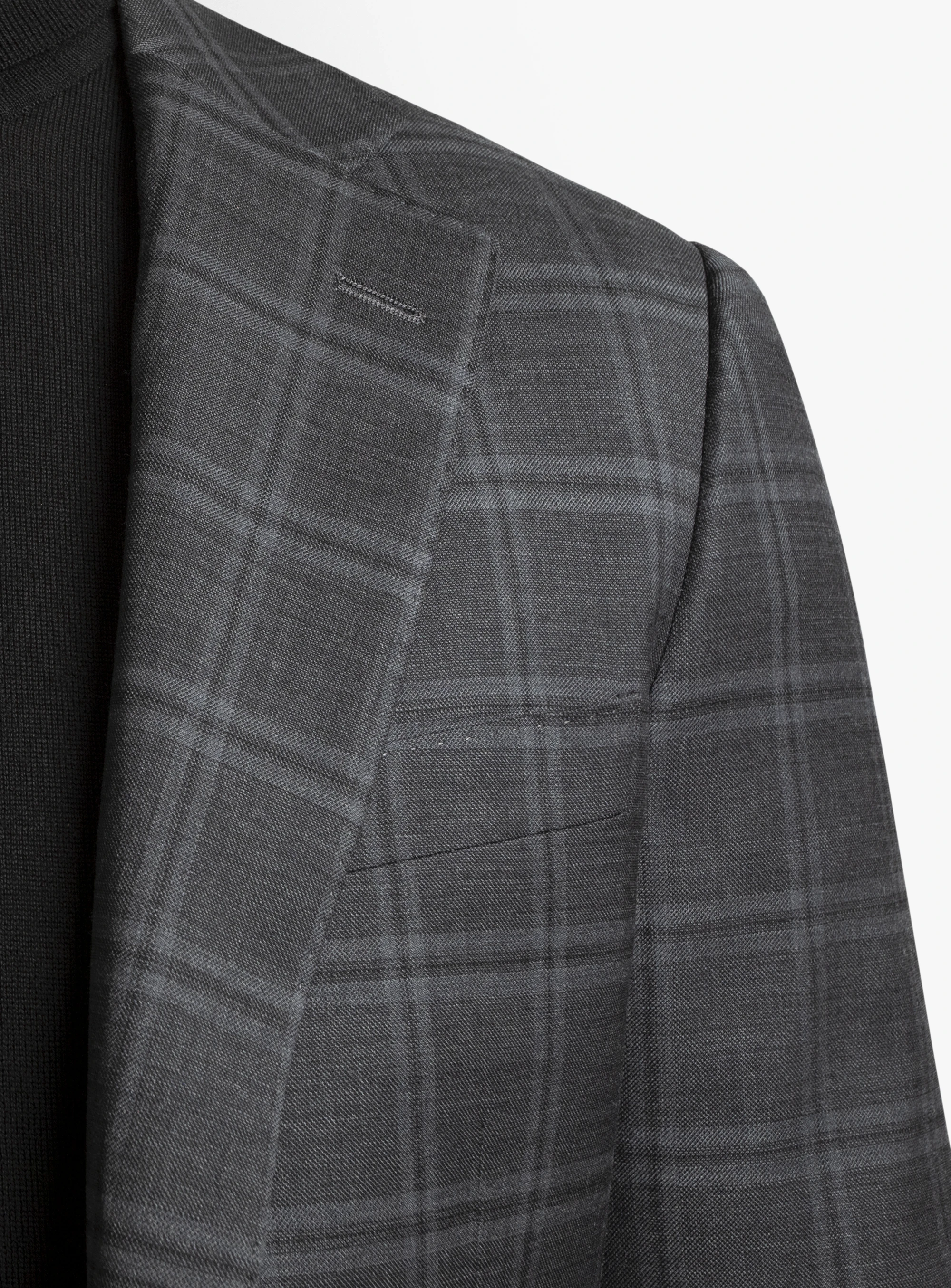 Heras Charcoal Check Suit