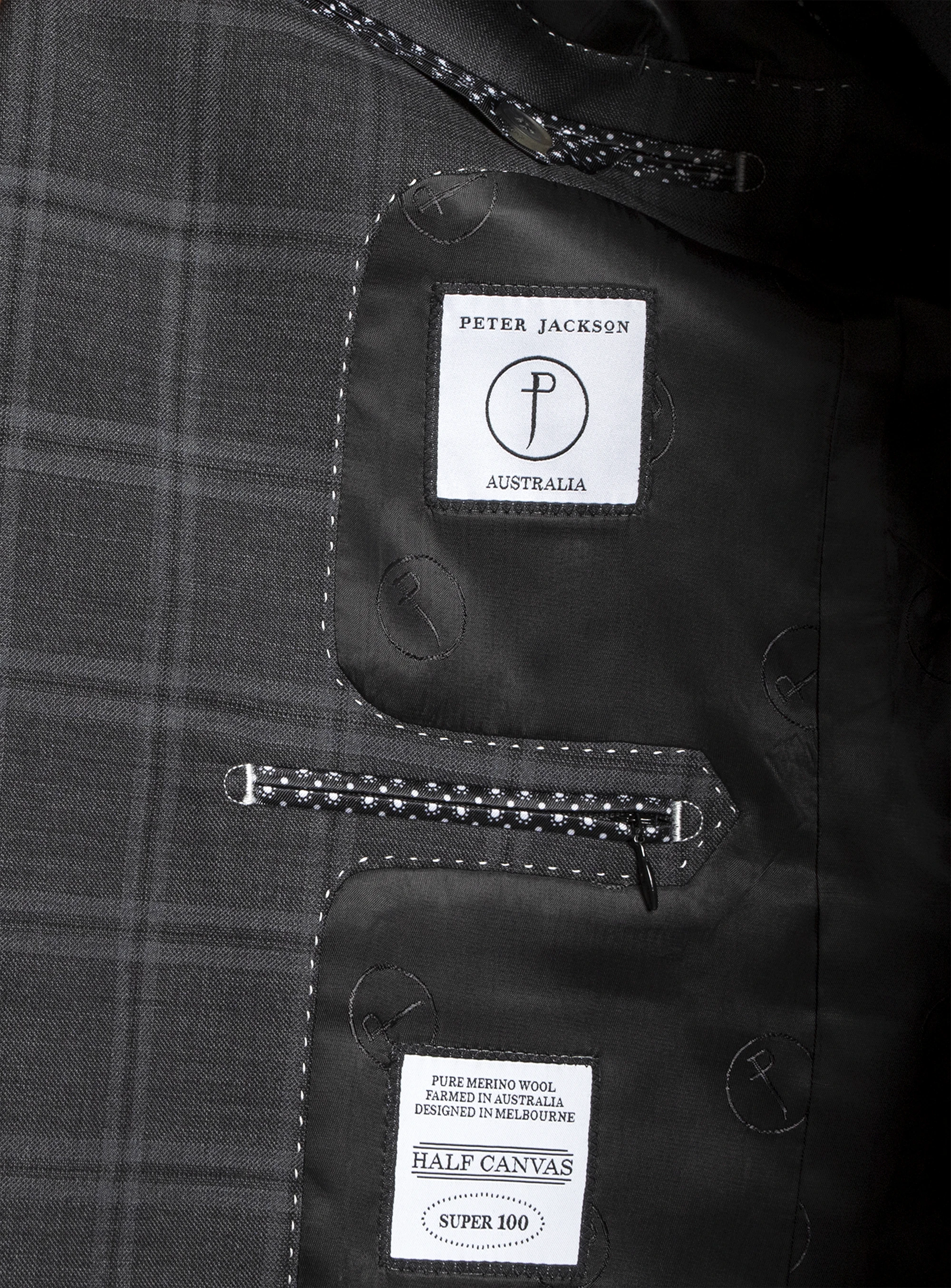 Heras Charcoal Check Suit