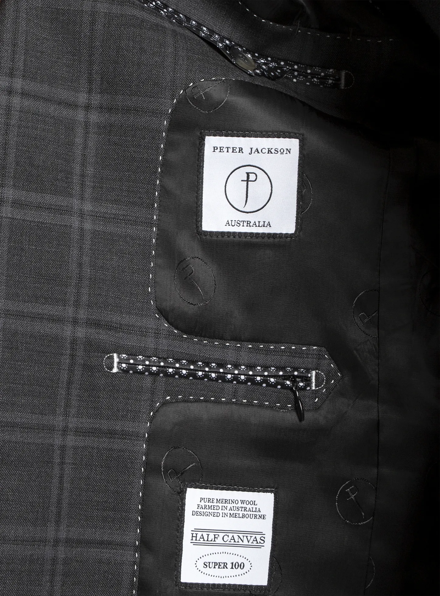 Heras Charcoal Check Suit