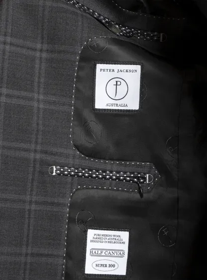 Heras Charcoal Check Suit