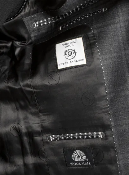 Heras Charcoal Check Suit