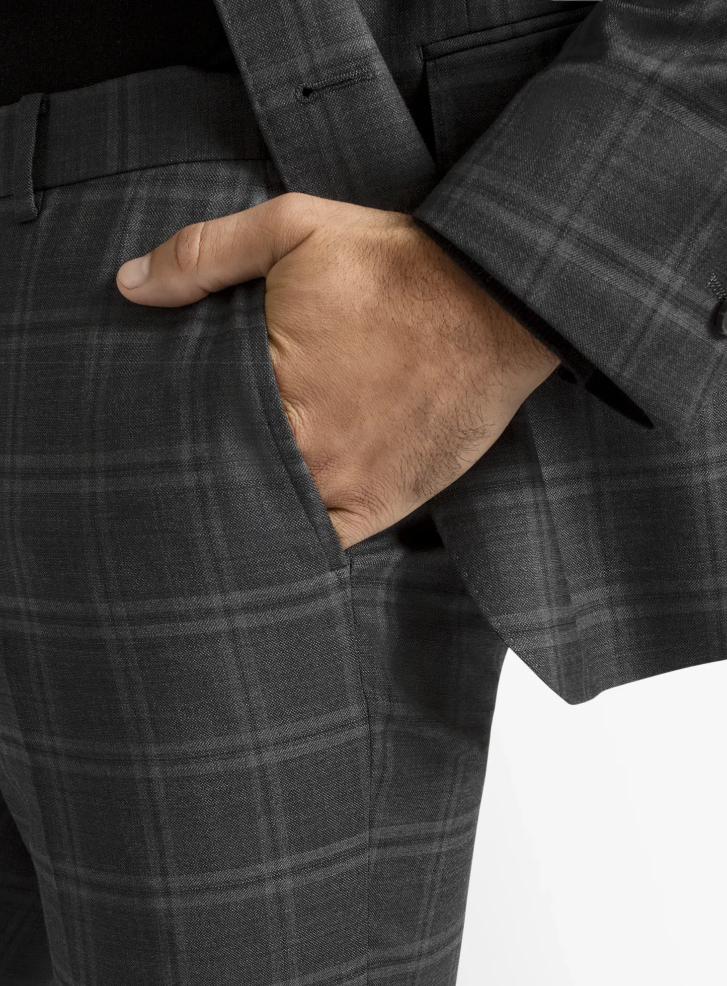 Heras Charcoal Check Suit