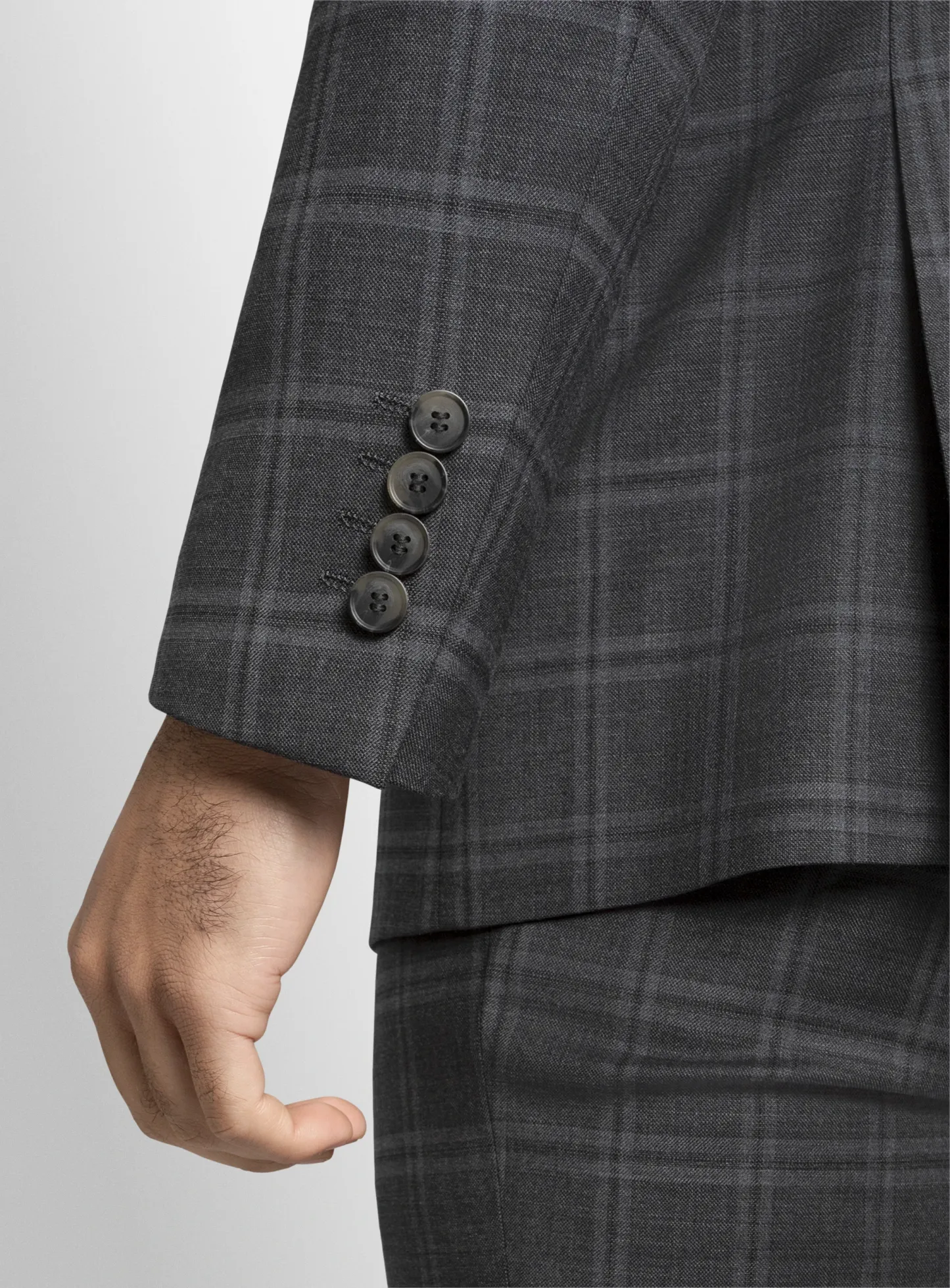 Heras Charcoal Check Suit