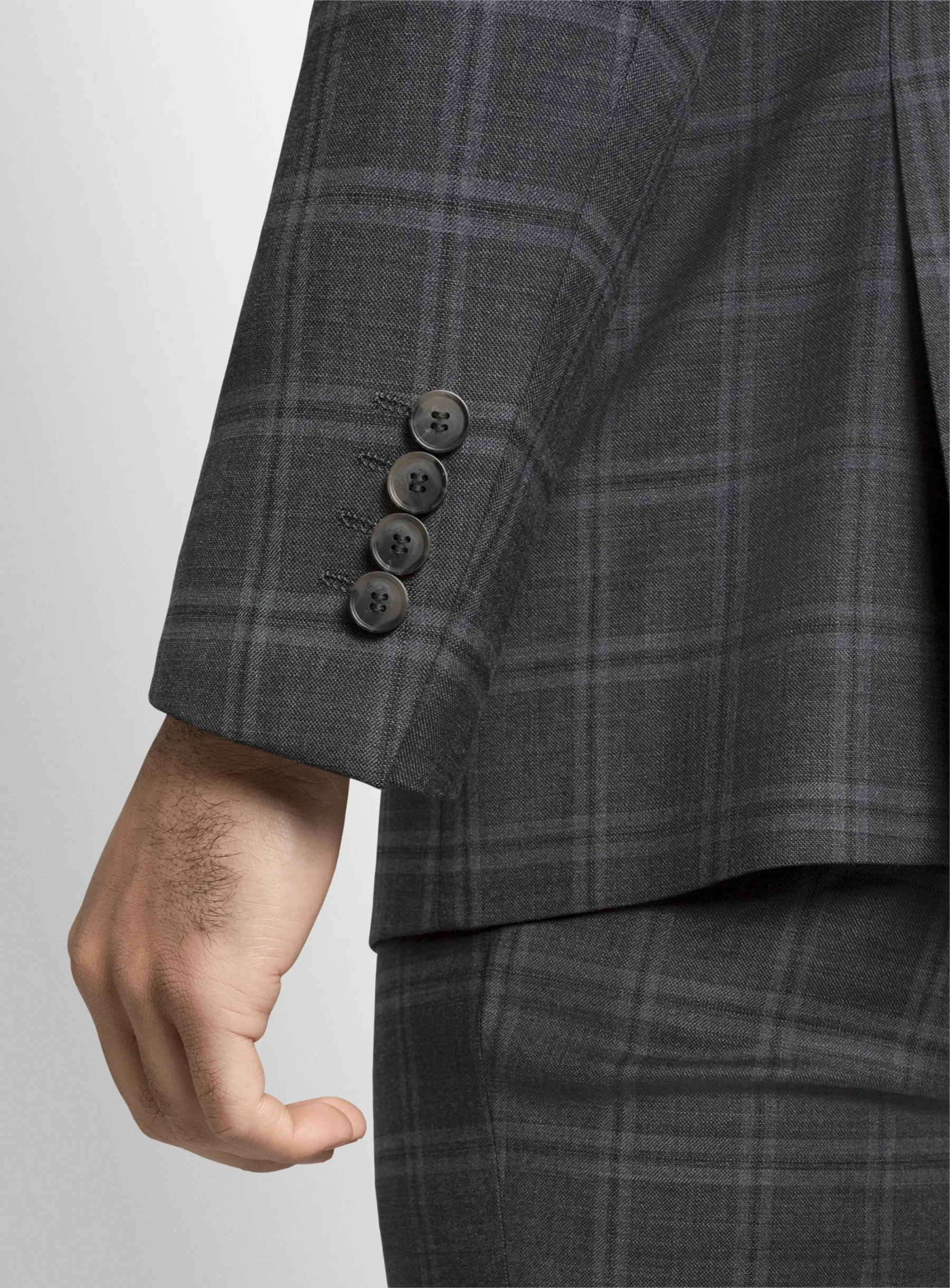 Heras Charcoal Check Suit