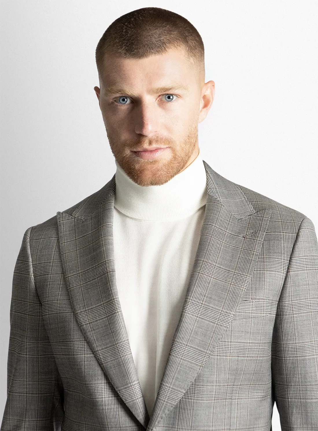 The Hector Plaid Chocolate Brown Suit