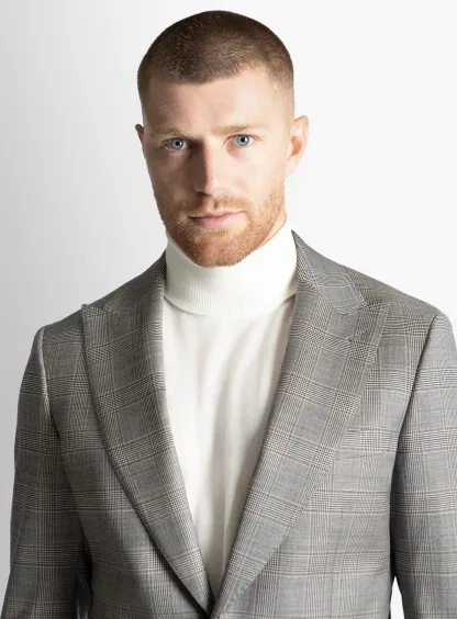 The Hector Plaid Chocolate Brown Suit