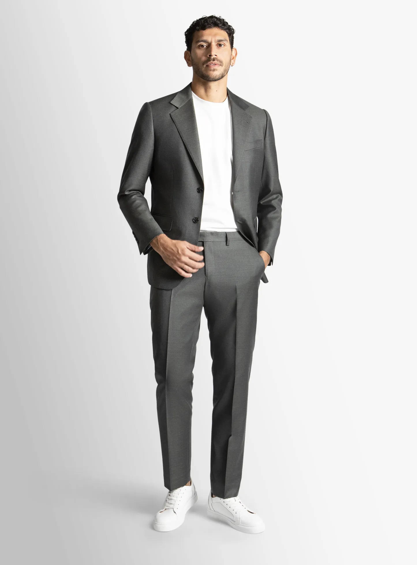 Auditore Grey Twill Suit
