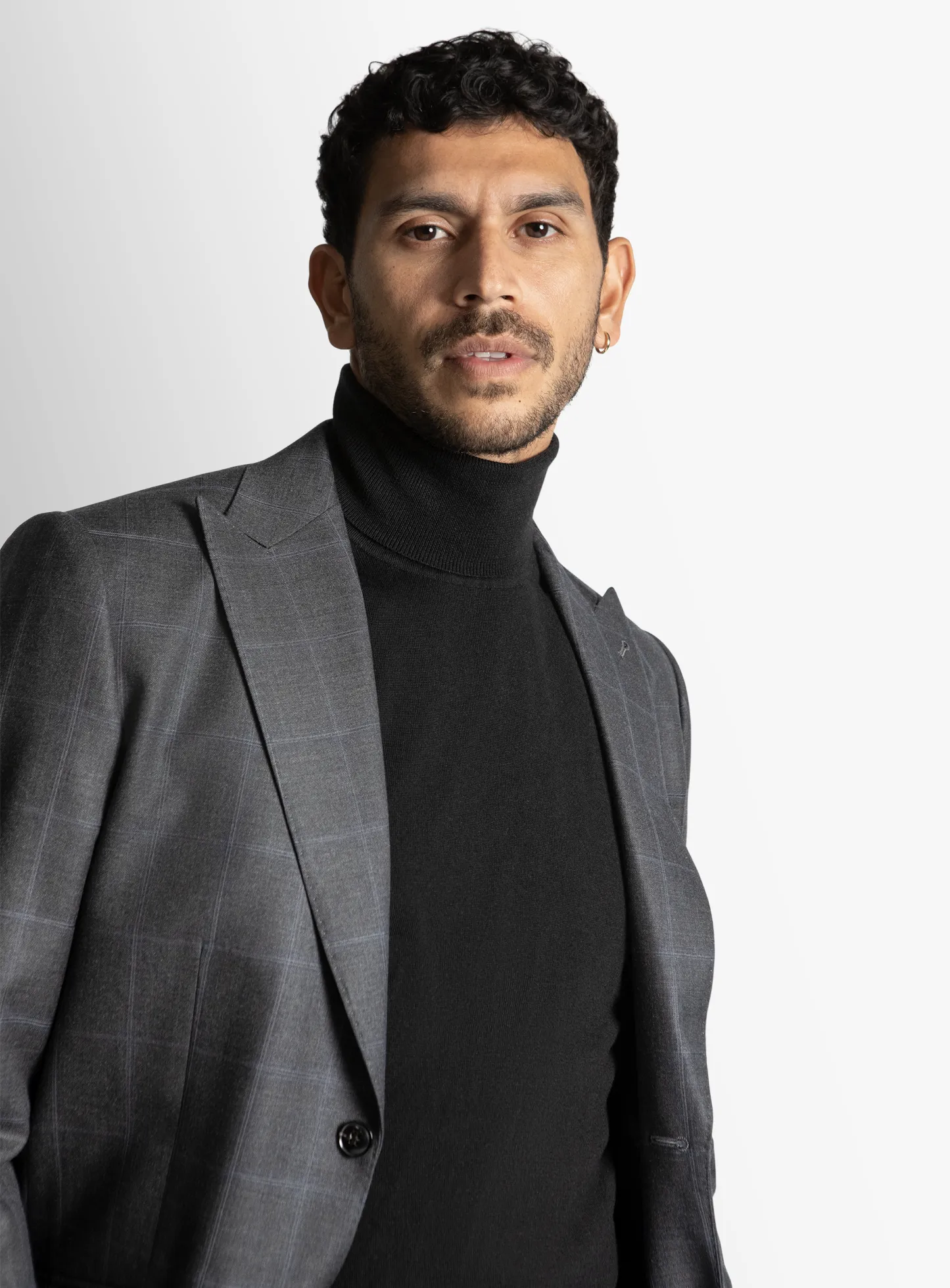 Gabriel Indigo Overcheck Suit