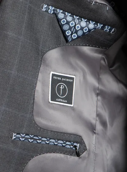 Gabriel Indigo Overcheck Suit