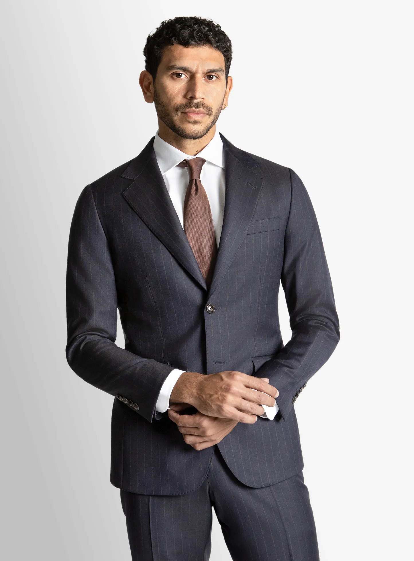 Alfonso Navy Pinstripe Suit