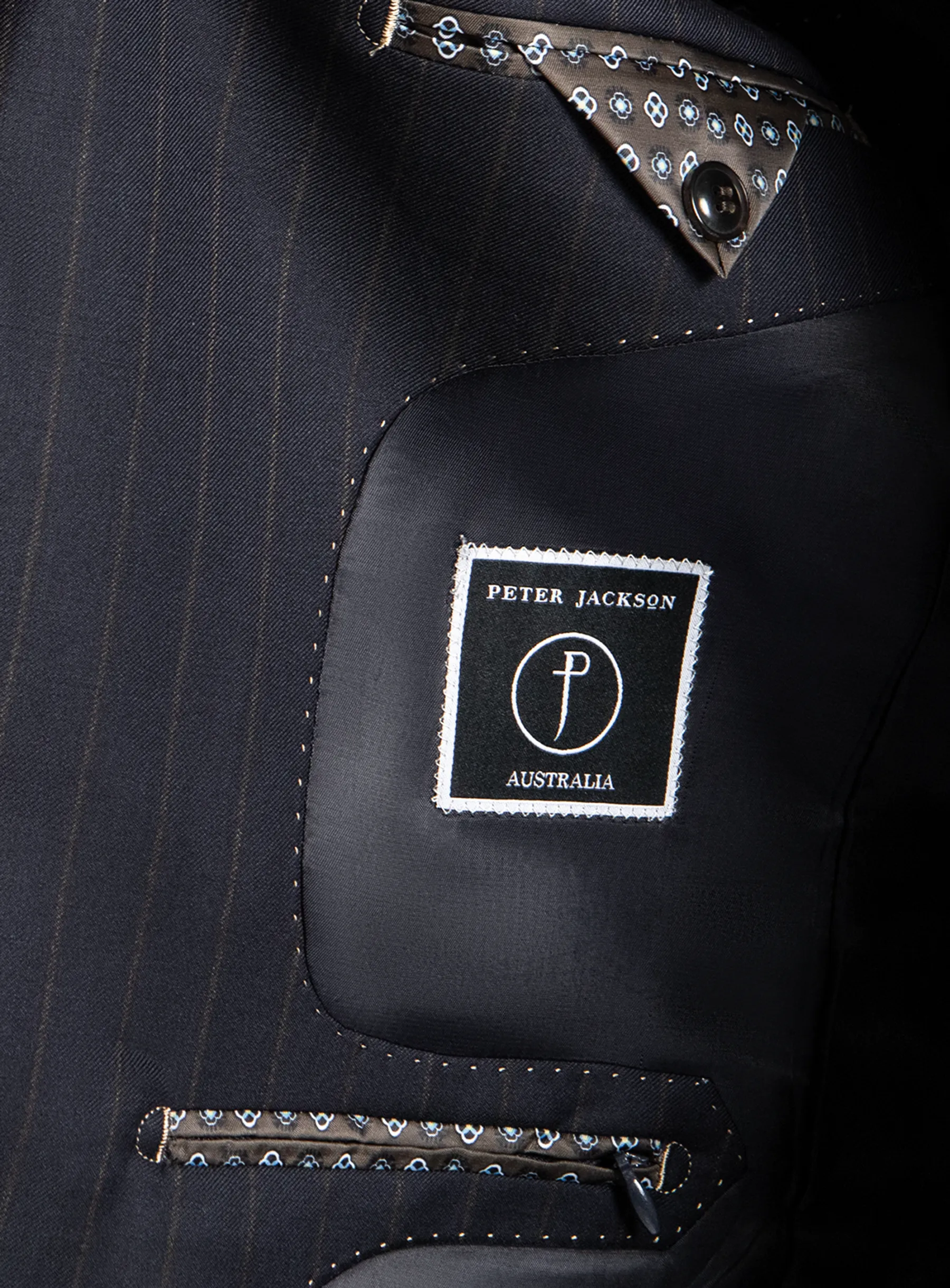 Alfonso Navy Pinstripe Suit