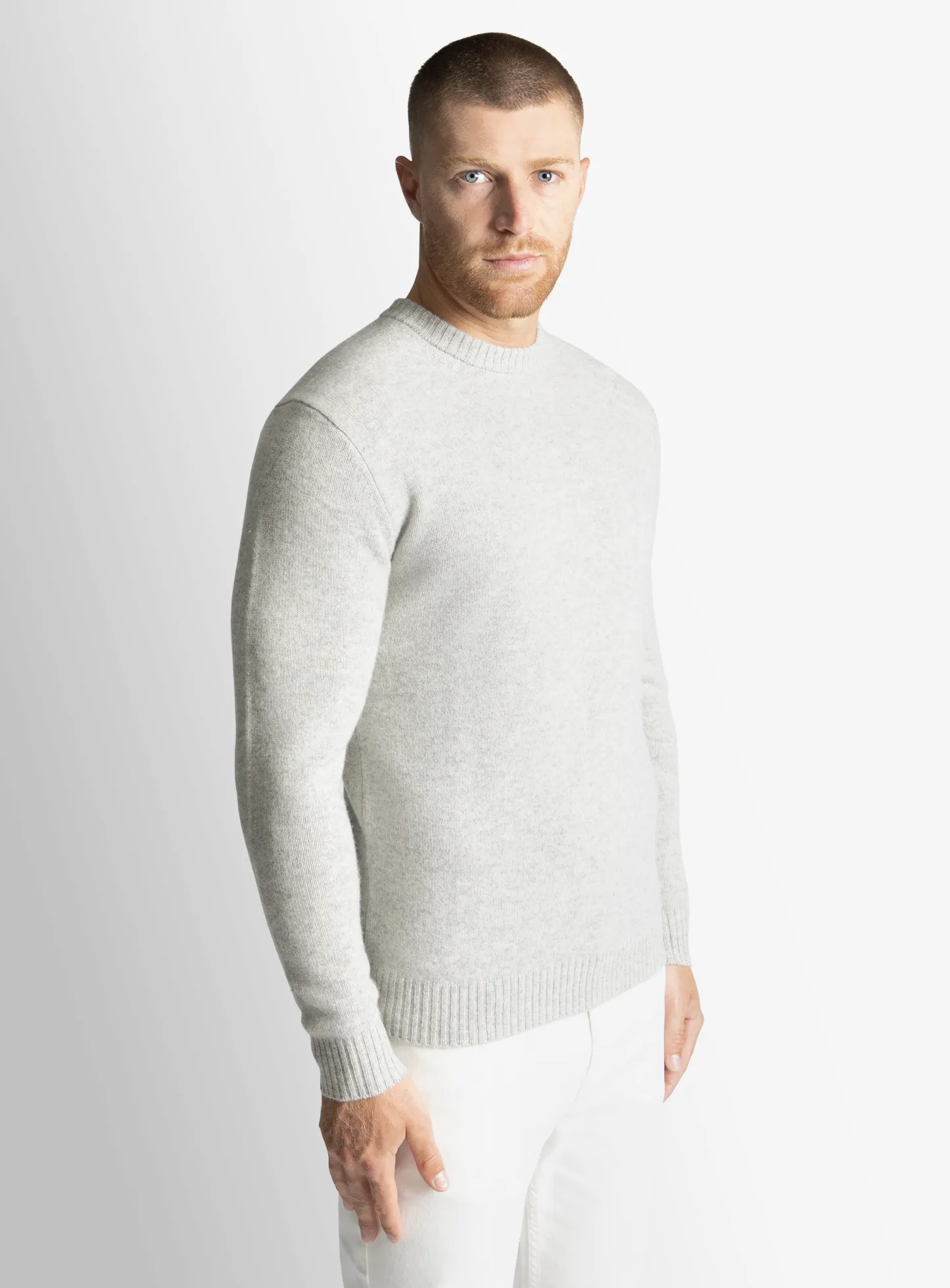 Ash Wool/Cashmere Crewneck Knit