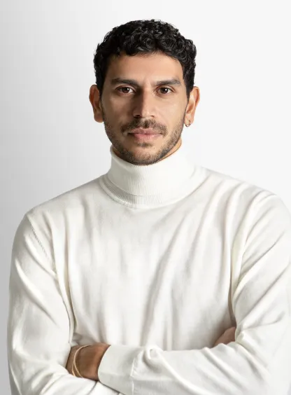 Merino Wool Cream Turtleneck Knit