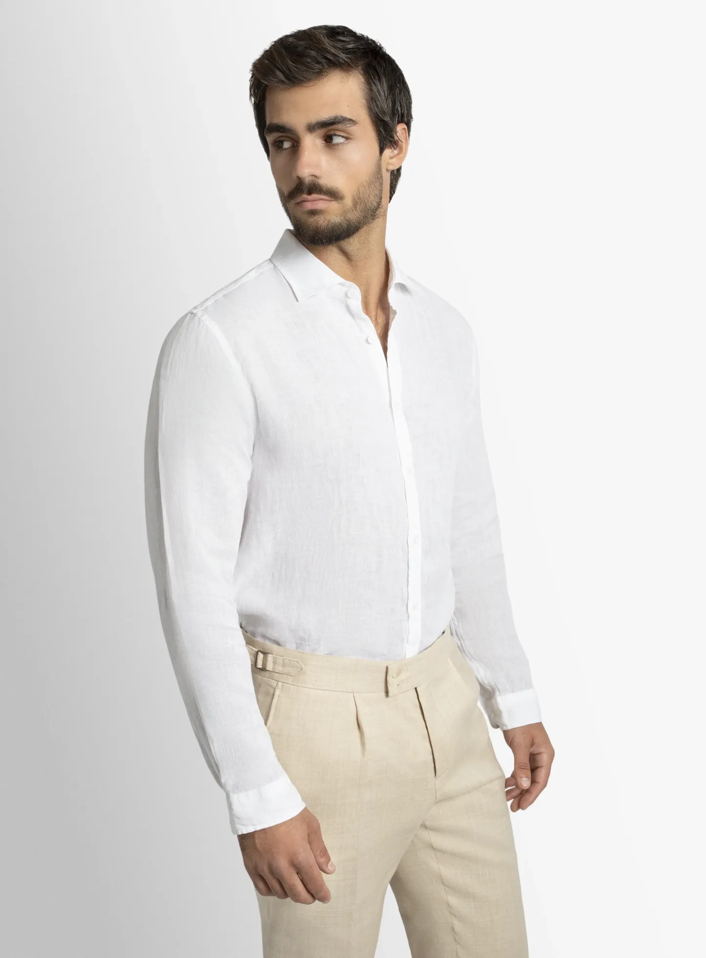 Verano White Linen Shirt