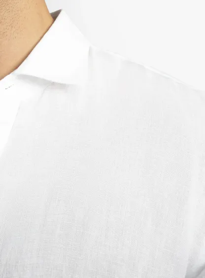 Verano White Linen Shirt