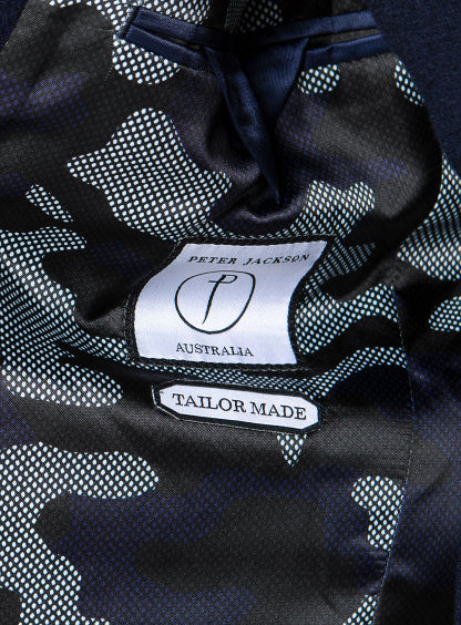 Archer Double Breasted Indigo Peacoat