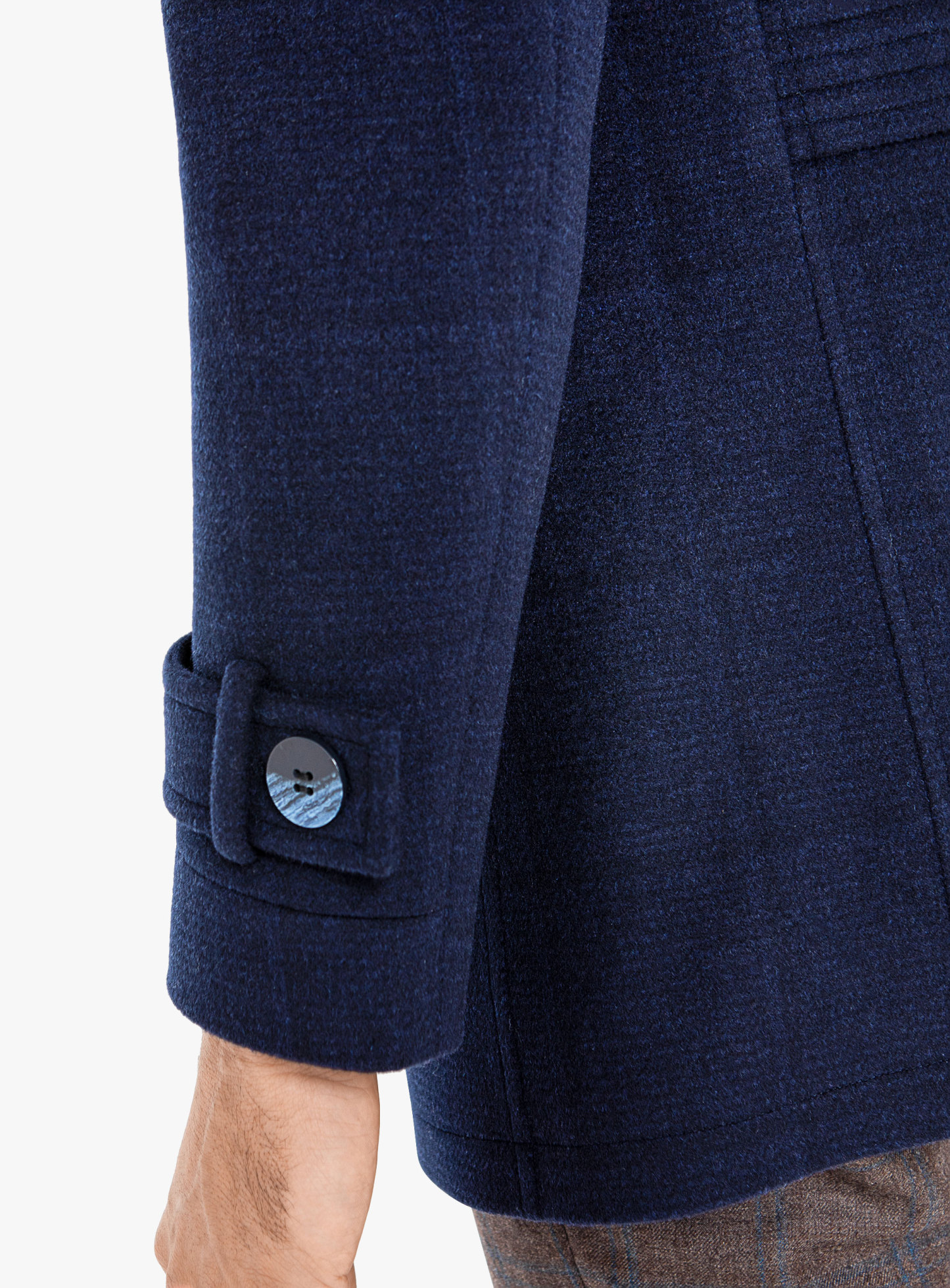 Archer Double Breasted Indigo Peacoat