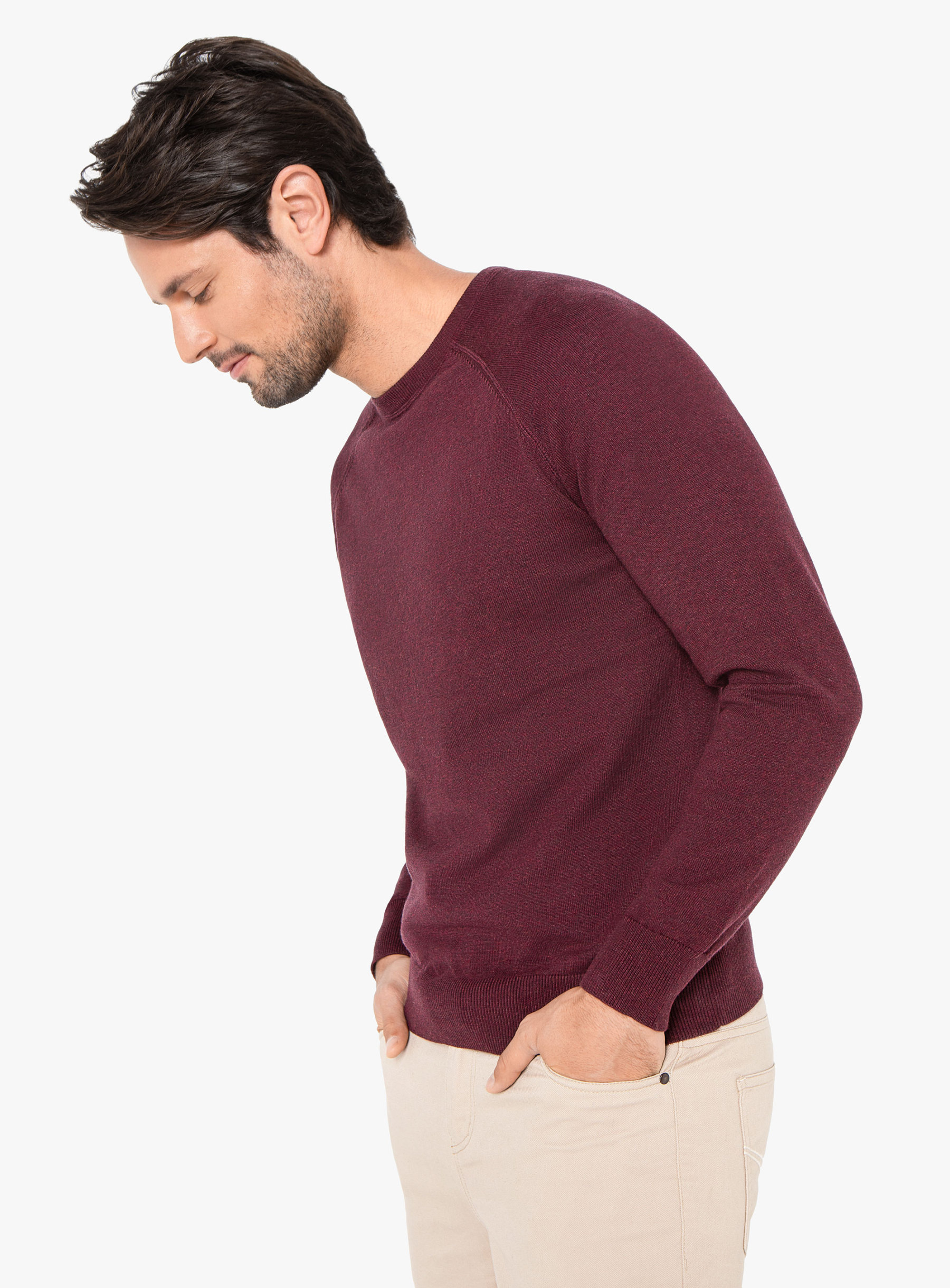Verres Burgundy Crewneck Knit