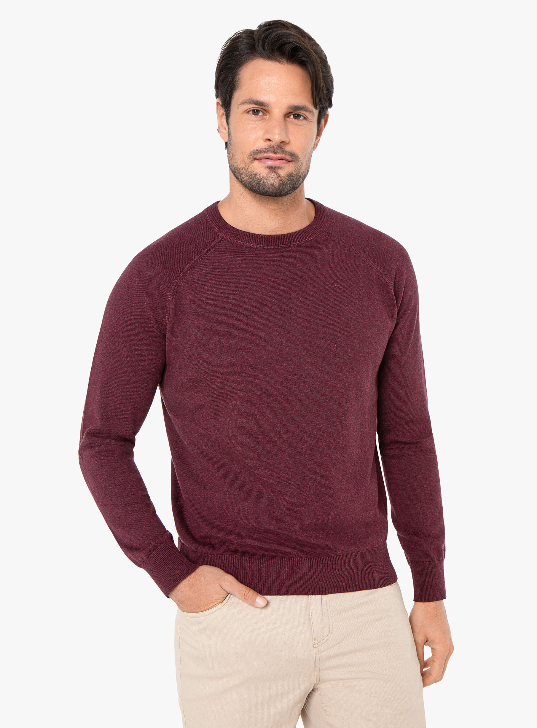 Verres Burgundy Crewneck Knit