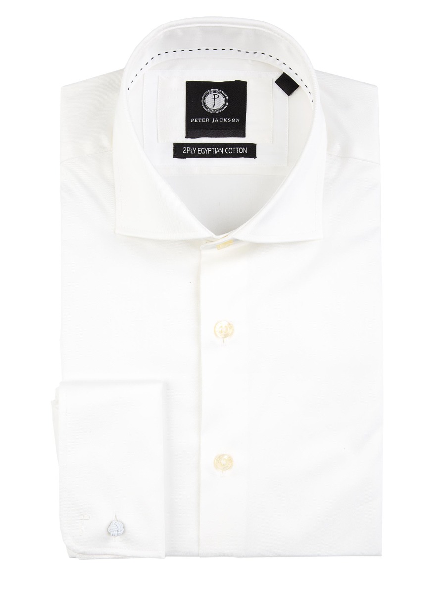 Men {collection_title} Milan Ivory Twill Shirt Peter Jackson