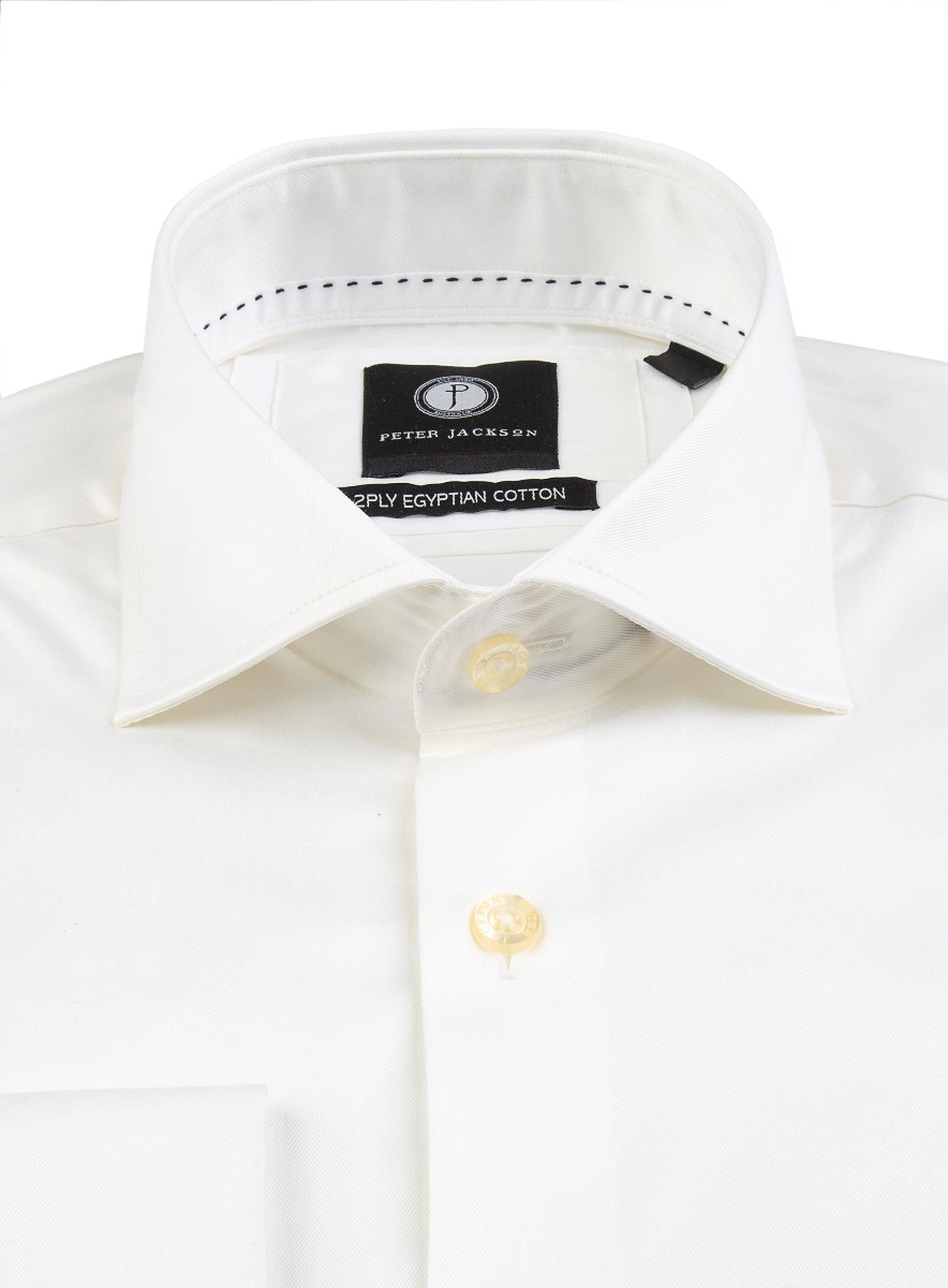 Men {collection_title} Milan Ivory Twill Shirt Peter Jackson