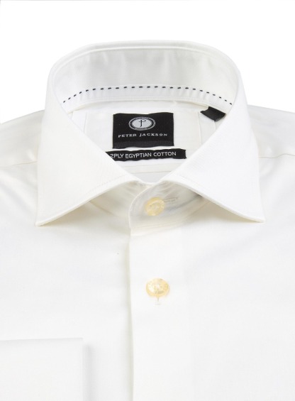 Men {collection_title} Milan Ivory Twill Shirt Peter Jackson