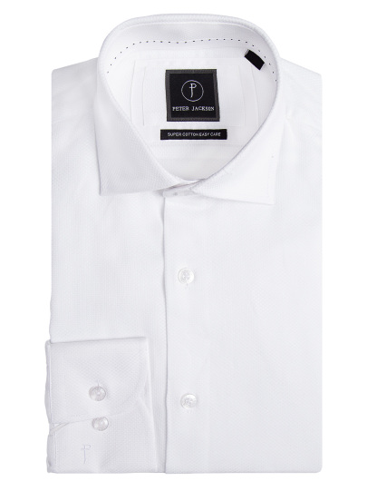 Men {collection_title} White Honeycomb Shirt Peter Jackson