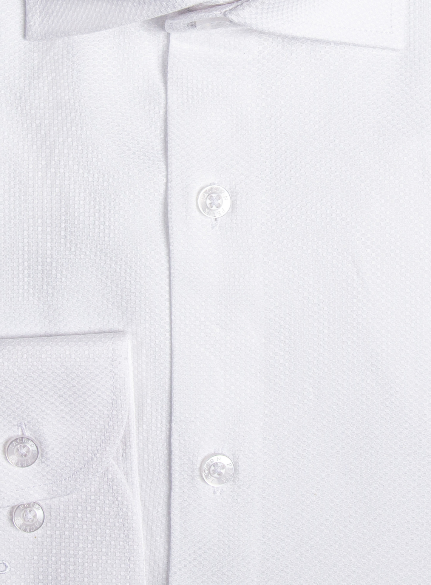 Men {collection_title} White Honeycomb Shirt Peter Jackson