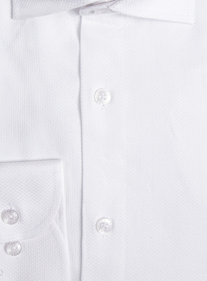 Men {collection_title} White Honeycomb Shirt Peter Jackson