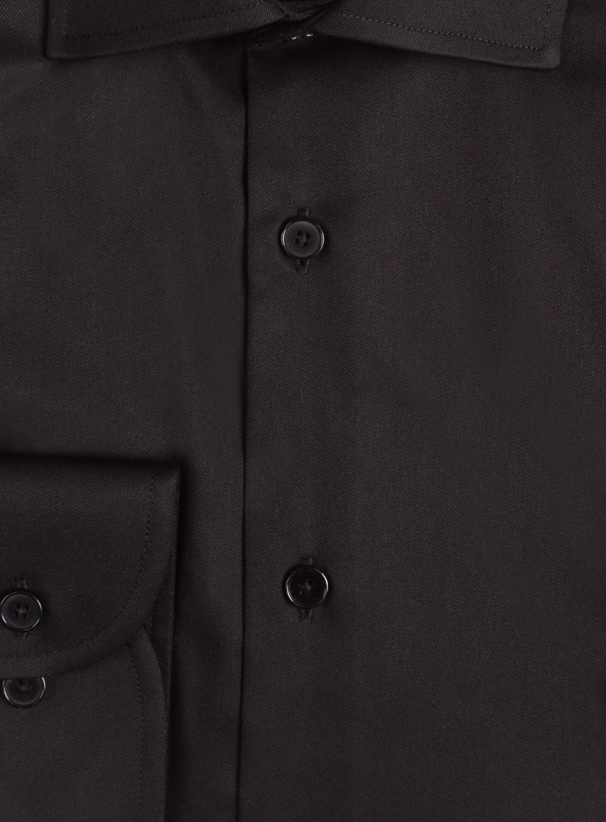 Men {collection_title} Milan Black Twill Shirt Peter Jackson