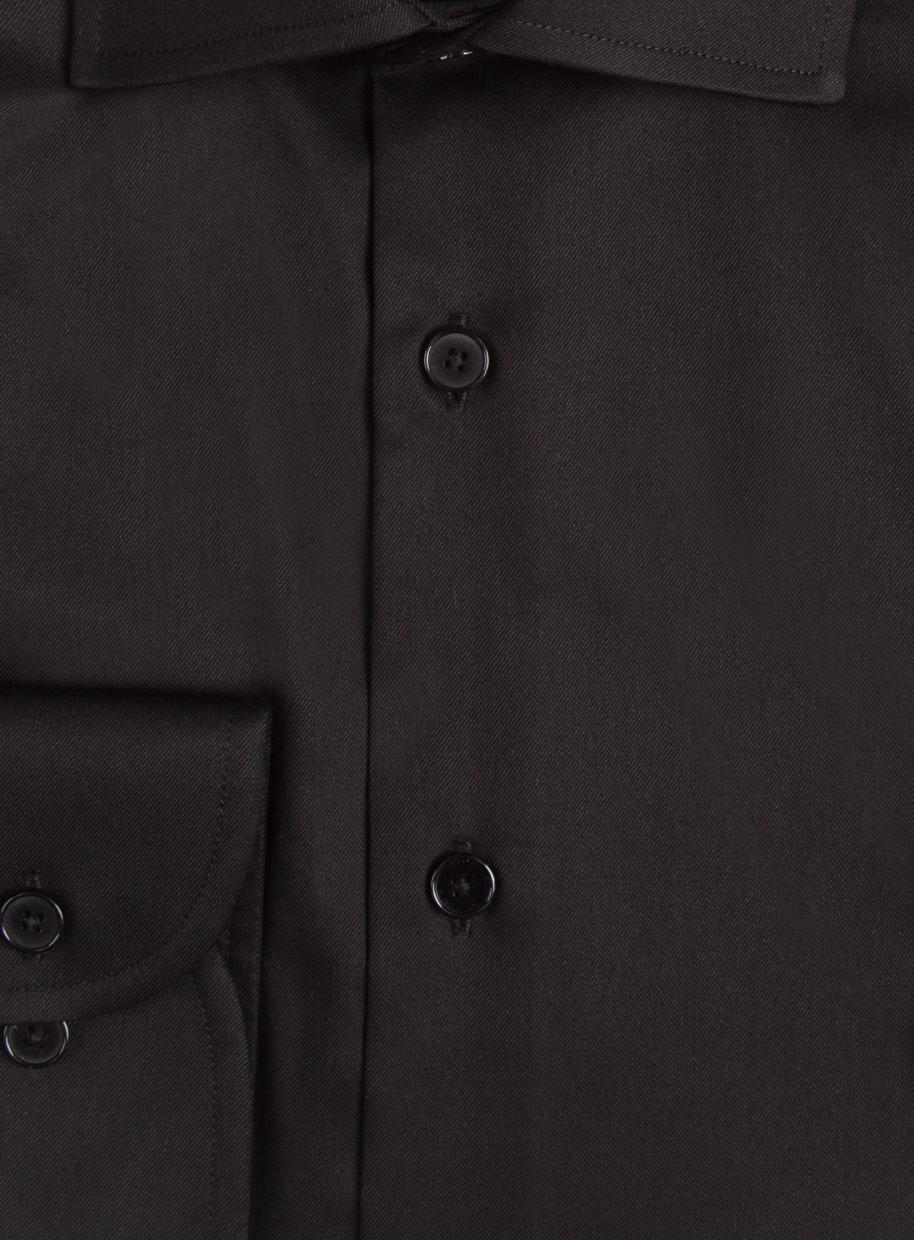 Men {collection_title} Milan Black Twill Shirt Peter Jackson