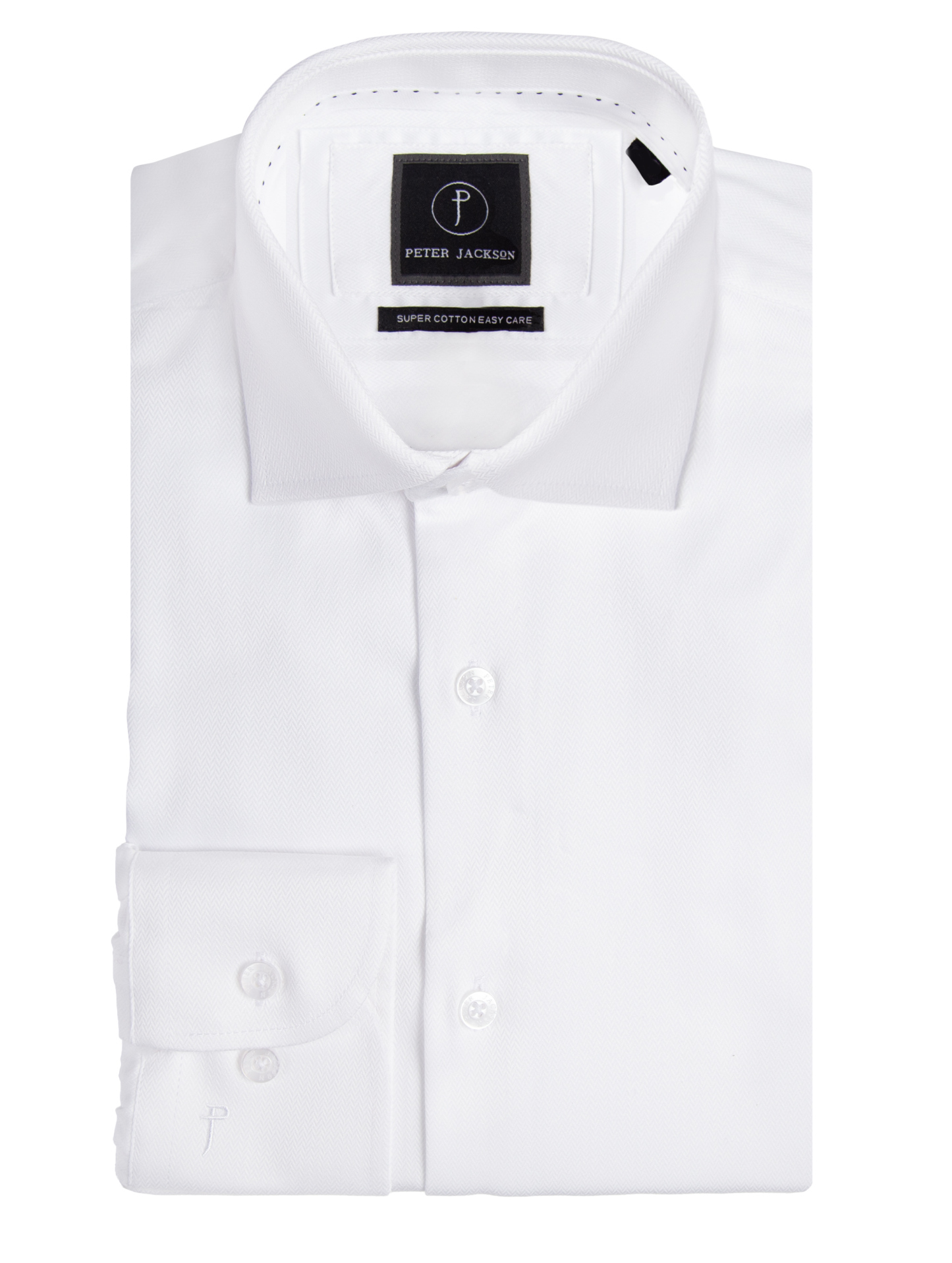 Men {collection_title} Chevron White Shirt Peter Jackson