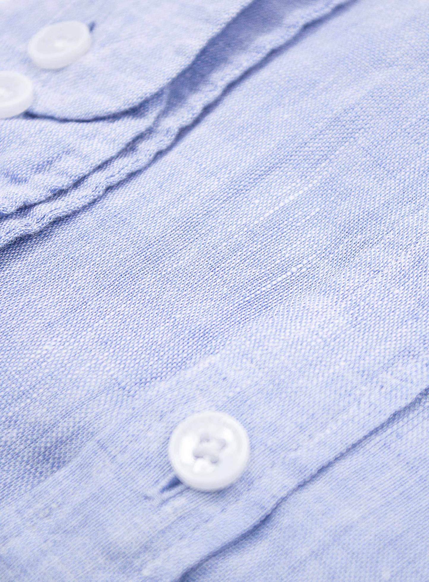 Men {collection_title} Verano Blue Washed Linen Shirt Peter Jackson