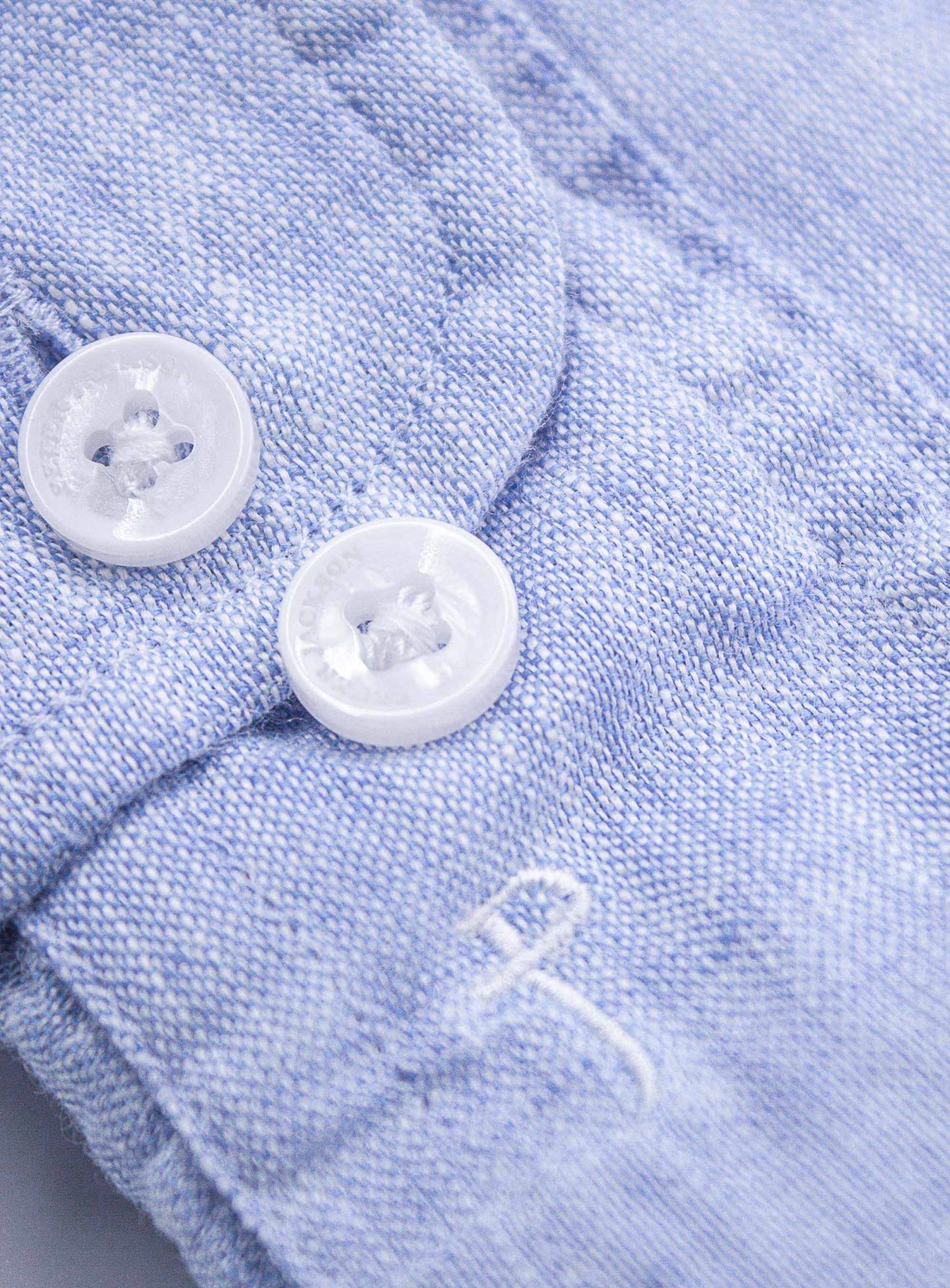 Men {collection_title} Verano Blue Washed Linen Shirt Peter Jackson