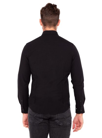 Men {collection_title} Merano Black Oxford Shirt Peter Jackson