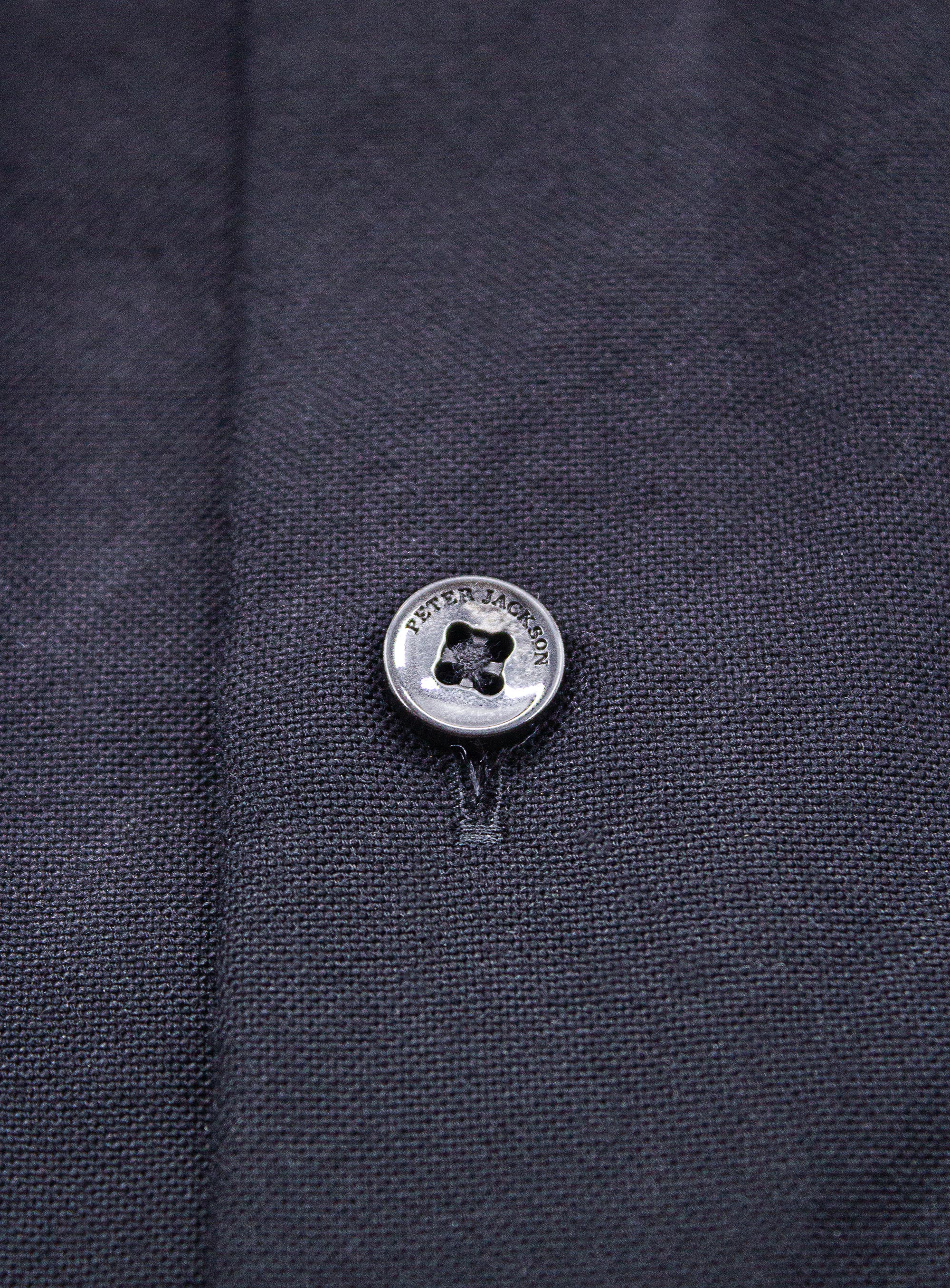 Men {collection_title} Merano Black Oxford Shirt Peter Jackson