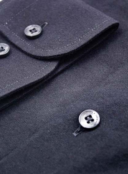 Men {collection_title} Merano Black Oxford Shirt Peter Jackson
