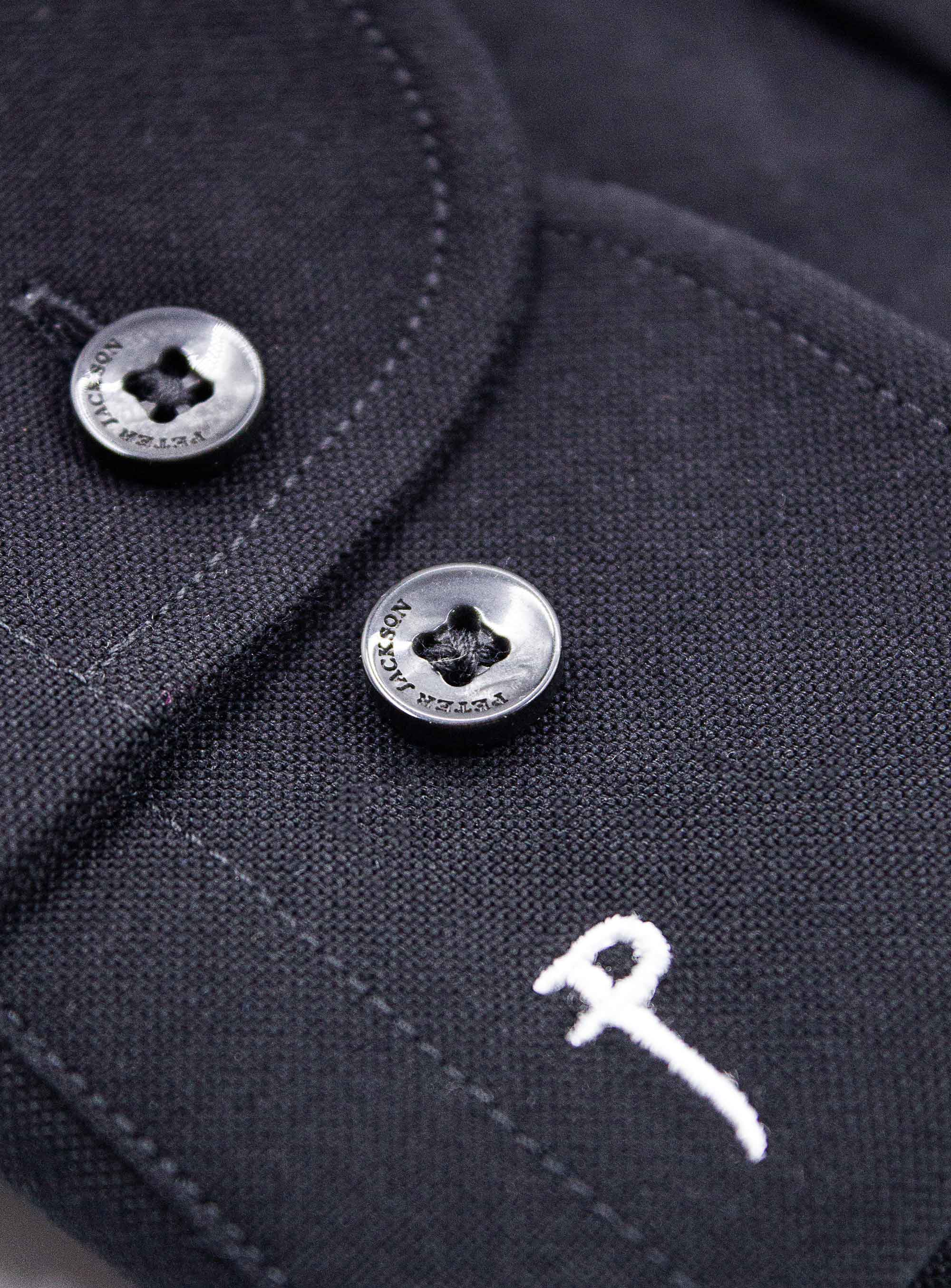 Men {collection_title} Merano Black Oxford Shirt Peter Jackson