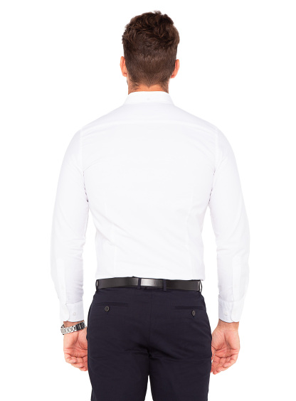 Men {collection_title} Merano White Oxford Shirt Peter Jackson