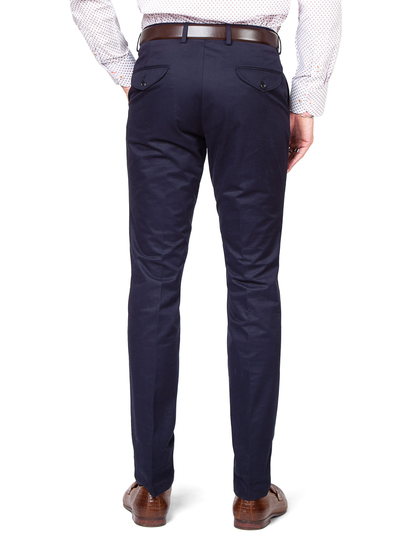 Men {collection_title} Brera Navy Cotton Chino Peter Jackson