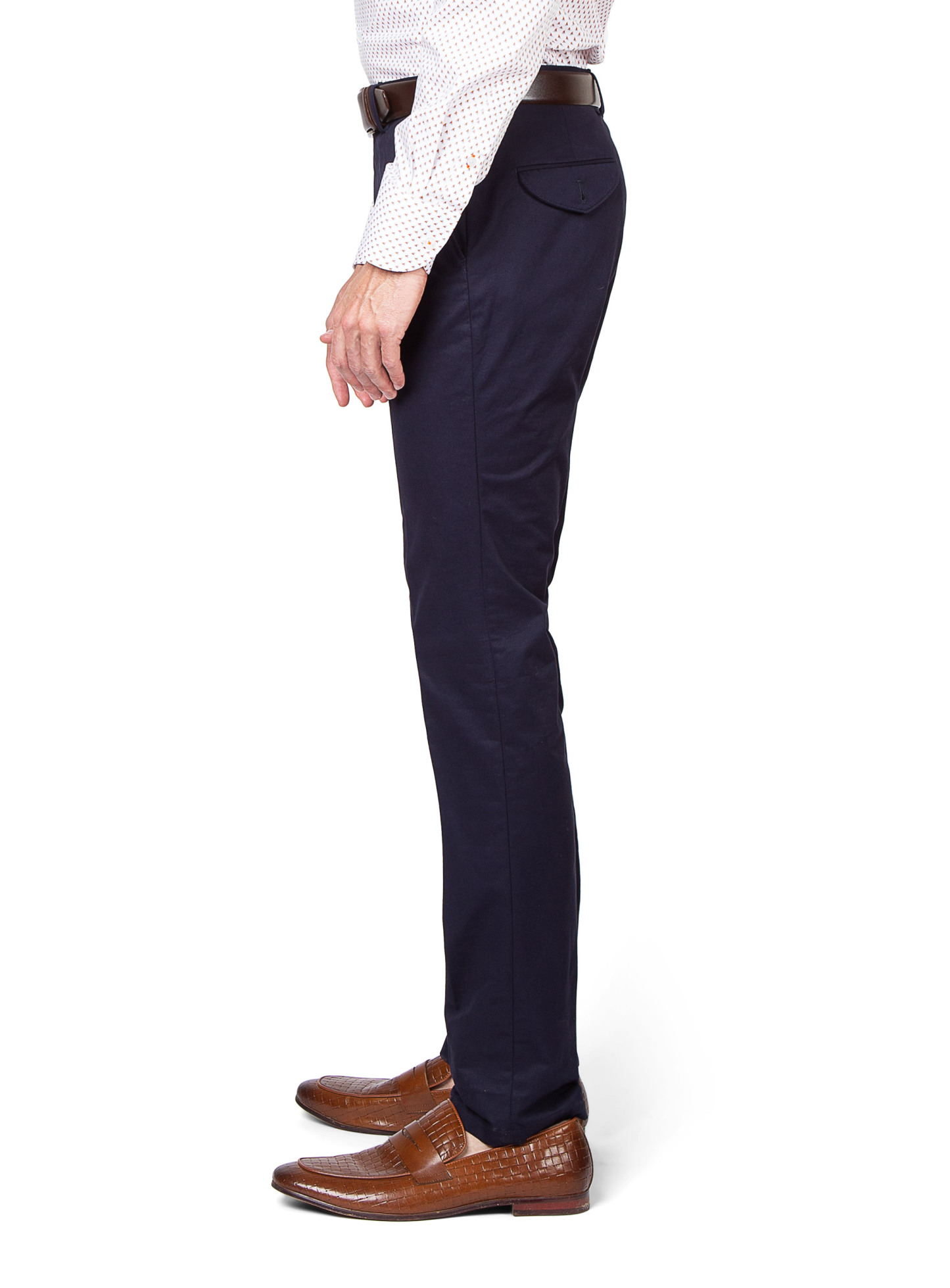 Men {collection_title} Brera Navy Cotton Chino Peter Jackson
