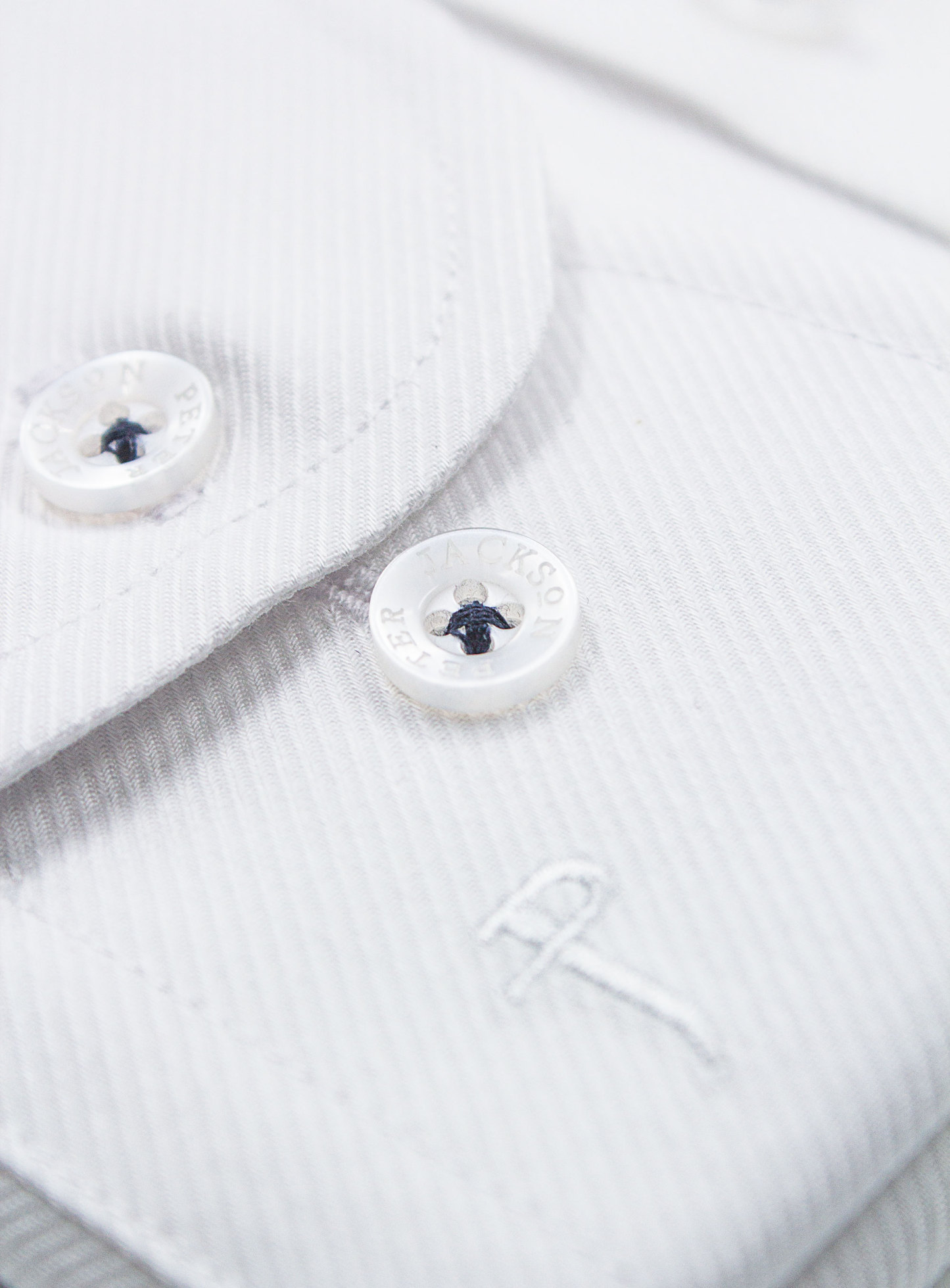 Men {collection_title} Florence White Twill Shirt Peter Jackson