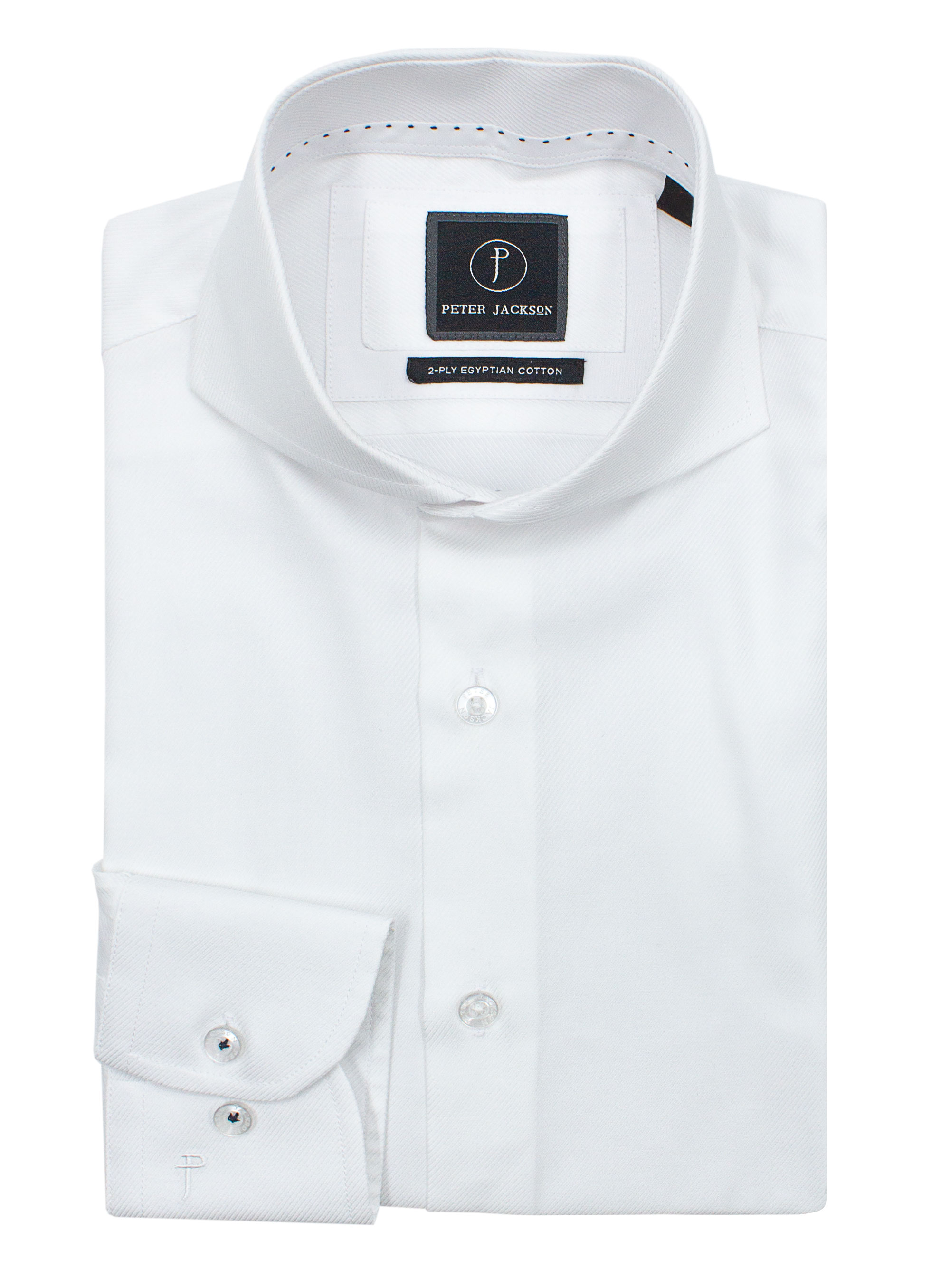 Men {collection_title} Florence White Twill Shirt Peter Jackson