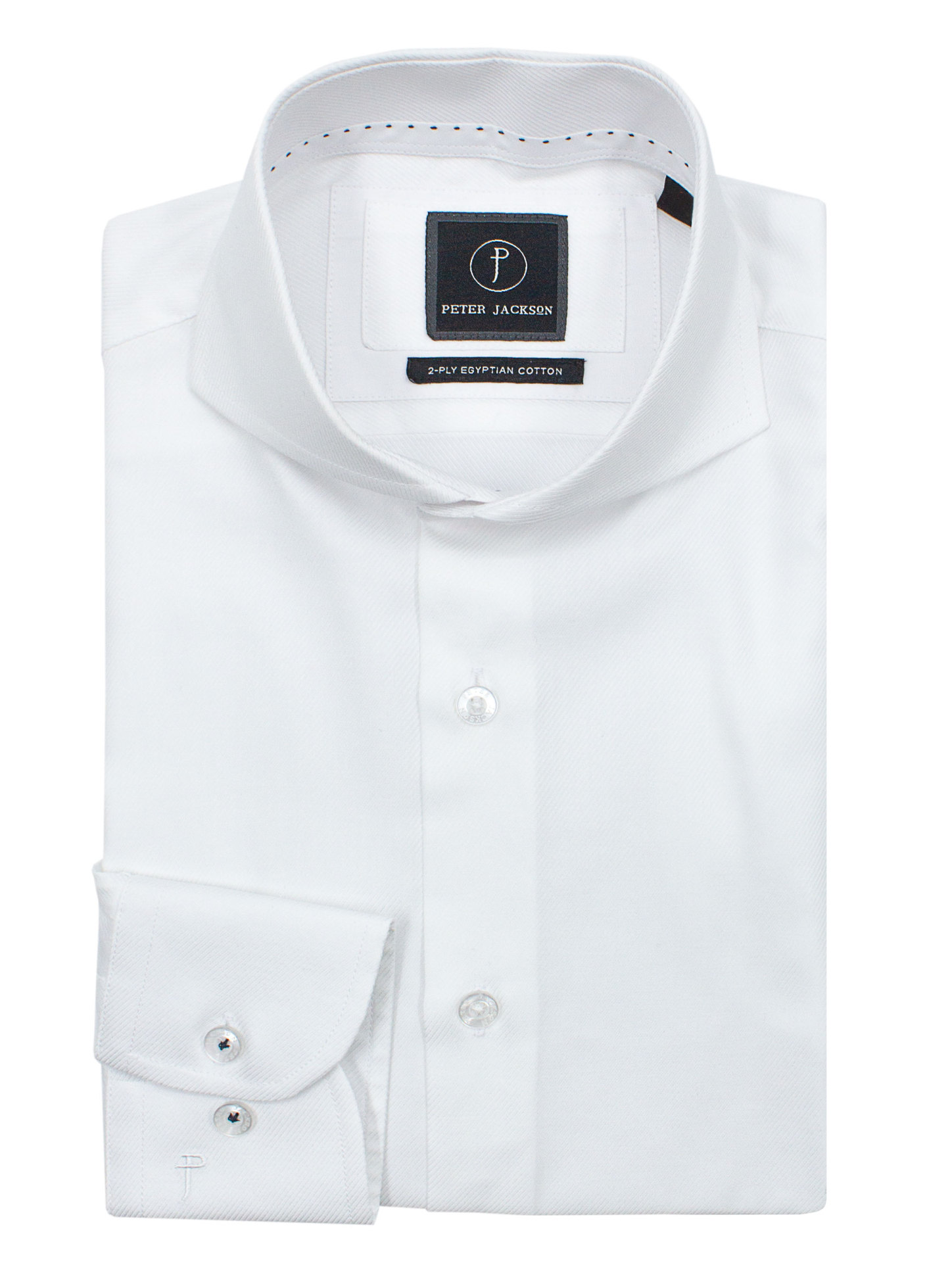 Men {collection_title} Florence White Twill Shirt Peter Jackson
